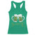 Funny Irish Beer Drinking Racerback Tank Top Slainte St Patrick's Day Shamrock Beer Mugs