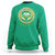 Funny Irish Beer Drinking St Patrick's Day Slainte Sweatshirt Claddagh Ring Celtic Shamrock