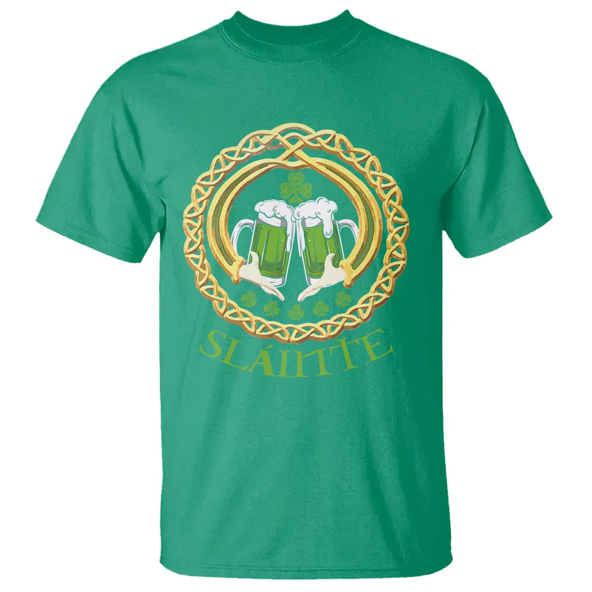 Funny Irish Beer Drinking St Patrick's Day Slainte T Shirt Claddagh Ring Celtic Shamrock