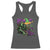 Funny Mardi Gras Rougarou Racerback Tank Top Cryptids Of Louisiana Jester Hat