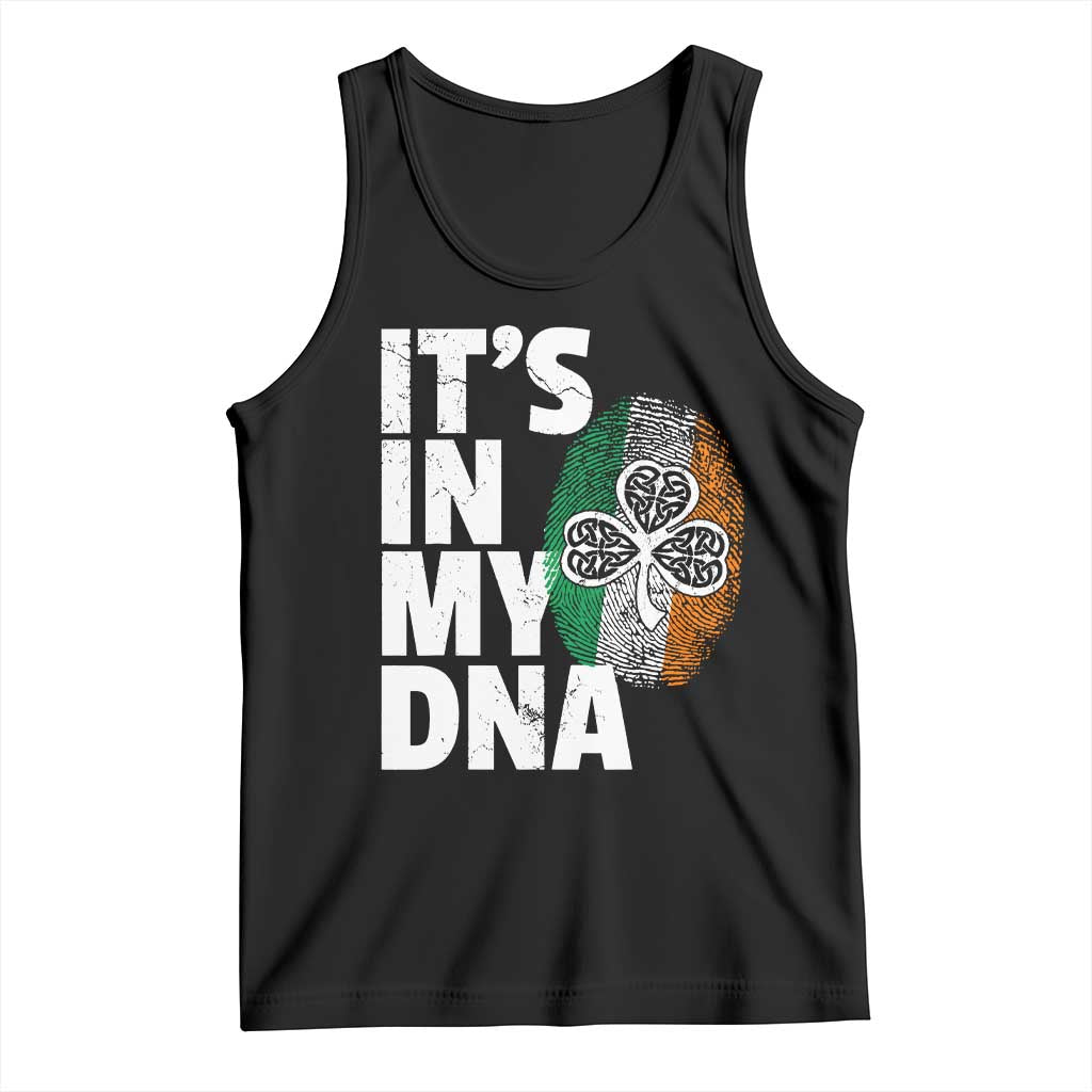 Funny Irish It's In My DNA Tank Top Ireland Fingerprint Flag