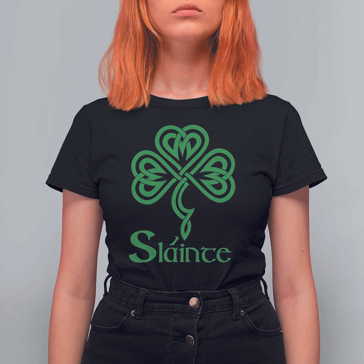 Funny Irish Beer Drinking St Patrick's Day Slainte T Shirt For Women Celtic Shamrock