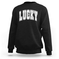 Vintage Lucky Shamrock Clover St Patricks Day Sweatshirt