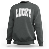 Vintage Lucky Shamrock Clover St Patricks Day Sweatshirt