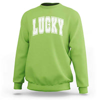 Vintage Lucky Shamrock Clover St Patricks Day Sweatshirt