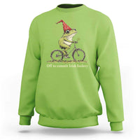 Funny Frog St Patricks Day Sweatshirt Off To Commit Irish Foolery Four Leaf Clover