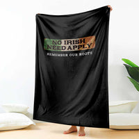 No Irish Need Apply Remember Our Roots Throw Blanket Celtic Pride History