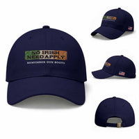 No Irish Need Apply Remember Our Roots Baseball Cap Celtic Pride History