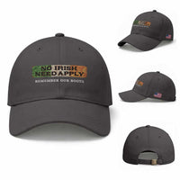 No Irish Need Apply Remember Our Roots Baseball Cap Celtic Pride History