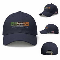 No Irish Need Apply Remember Our Roots Baseball Cap Celtic Pride History