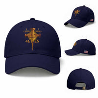 Christian One Cross Three Nails Four Given Baseball Cap Jesus God