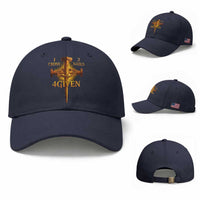 Christian One Cross Three Nails Four Given Baseball Cap Jesus God