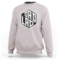 Light gray crewneck sweatshirt with large black “ODD LAD” graphic on the chest