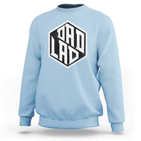 Light blue crewneck sweatshirt with large black “ODD LAD” graphic on the chest