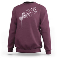 Shark Dandelion Flower for Ocean Wildlife Lover Sweatshirt