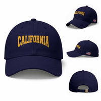 California Sports Throwback Baseball Cap Cali State Pride Souvenir
