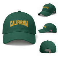 California Sports Throwback Baseball Cap Cali State Pride Souvenir