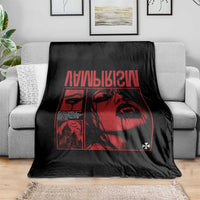 Vampirism Vampire Dark Gothic Emo Y2k Halloween Grunge Throw Blanket