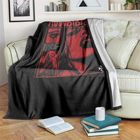 Vampirism Vampire Dark Gothic Emo Y2k Halloween Grunge Throw Blanket