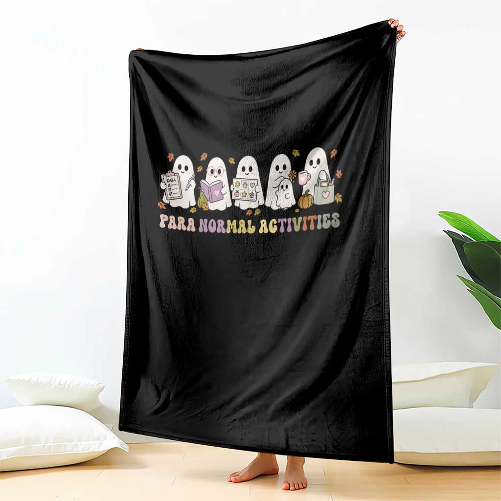 Para Normal Activities SPED Teachers Ghost Halloween Throw Blanket
