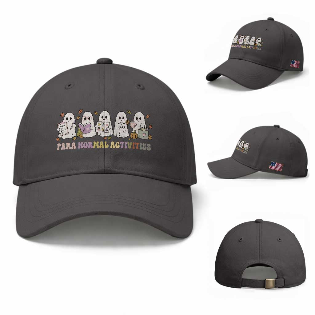 Para Normal Activities SPED Teachers Ghost Halloween Baseball Cap