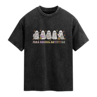 Para Normal Activities SPED Teachers Ghost Halloween Washed Cotton T-Shirt