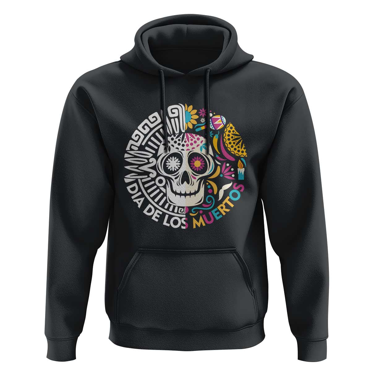 Day Of The Dead Hoodie Dia De Los Muertos Sugar Skull Mexican