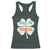 Funny Irish St Patrick's Day Dibs On The Redhead Racerback Tank Top Vintage Clover Shamrock