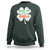 Funny Irish St Patrick's Day Dibs On The Redhead Sweatshirt Vintage Clover Shamrock