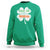 Funny Irish St Patrick's Day Dibs On The Redhead Sweatshirt Vintage Clover Shamrock