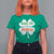 Funny Irish St Patrick's Day Dibs On The Redhead T Shirt For Women Vintage Clover Shamrock