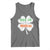 Funny Irish St Patrick's Day Dibs On The Redhead Tank Top Vintage Clover Shamrock