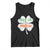 Funny Irish St Patrick's Day Dibs On The Redhead Tank Top Vintage Clover Shamrock