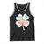 Funny Irish St Patrick's Day Dibs On The Redhead Tank Top Vintage Clover Shamrock