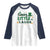 Funny St Patrick's Day Sassy Little Lassie Raglan Shirt Shamrock