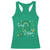 Funny Sassy Little Lassie Racerback Tank Top St Patrick's Day Shamrock Rainbow