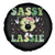 Funny St Patrick's Day Sassy Little Lassie Spare Tire Cover Retro Groovy Clover