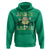 Funny St Patrick's Day Sassy Little Lassie Hoodie Retro Groovy Clover