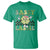 Funny St Patrick's Day Sassy Little Lassie T Shirt Retro Groovy Clover