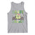 Funny St Patrick's Day Sassy Little Lassie Tank Top Retro Groovy Clover