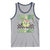 Funny St Patrick's Day Sassy Little Lassie Tank Top Retro Groovy Clover