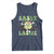 Funny St Patrick's Day Sassy Little Lassie Tank Top Retro Groovy Clover