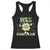 Funny St Patrick's Day Wee Little Hooligan Racerback Tank Top Retro Groovy Clover