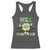 Funny St Patrick's Day Wee Little Hooligan Racerback Tank Top Retro Groovy Clover