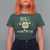 Funny St Patrick's Day Wee Little Hooligan T Shirt For Women Retro Groovy Clover