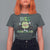 Funny St Patrick's Day Wee Little Hooligan T Shirt For Women Retro Groovy Clover