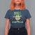 Funny St Patrick's Day Wee Little Hooligan T Shirt For Women Retro Groovy Clover