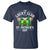 Funny St Patrick's Day Irish Beer Drinking T Shirt The Lucky Beer Club Ireland Flag