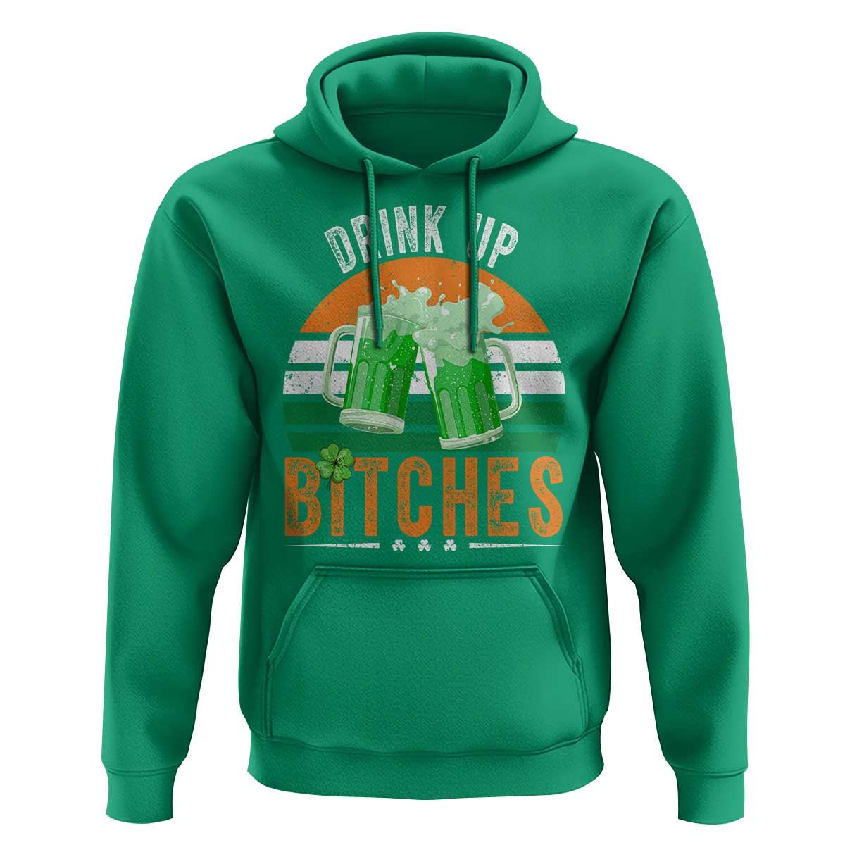 Funny St Patrick's Day Irish Beer Drinking Hoodie Drink Up Bitches Beer Mug