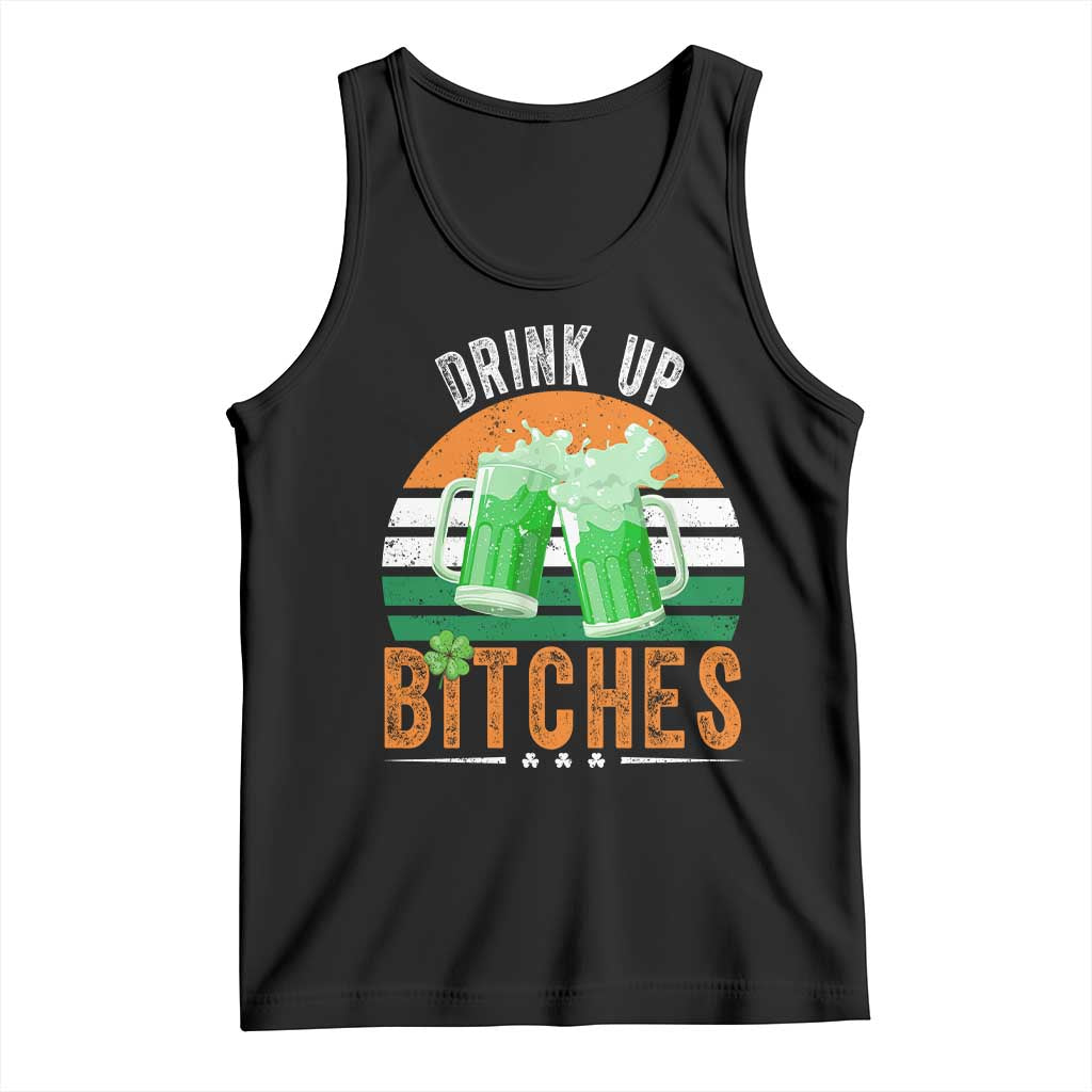 Funny St Patrick's Day Irish Beer Drinking Tank Top Drink Up Bitches Beer Mug